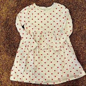 Old Navy Long Sleeve Heart Dress